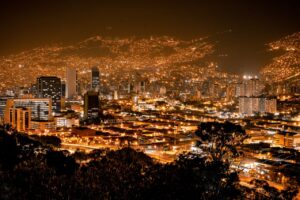 medellin city at night